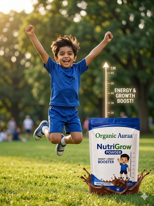 NutriGrow before and after results - weight and height improvement in children